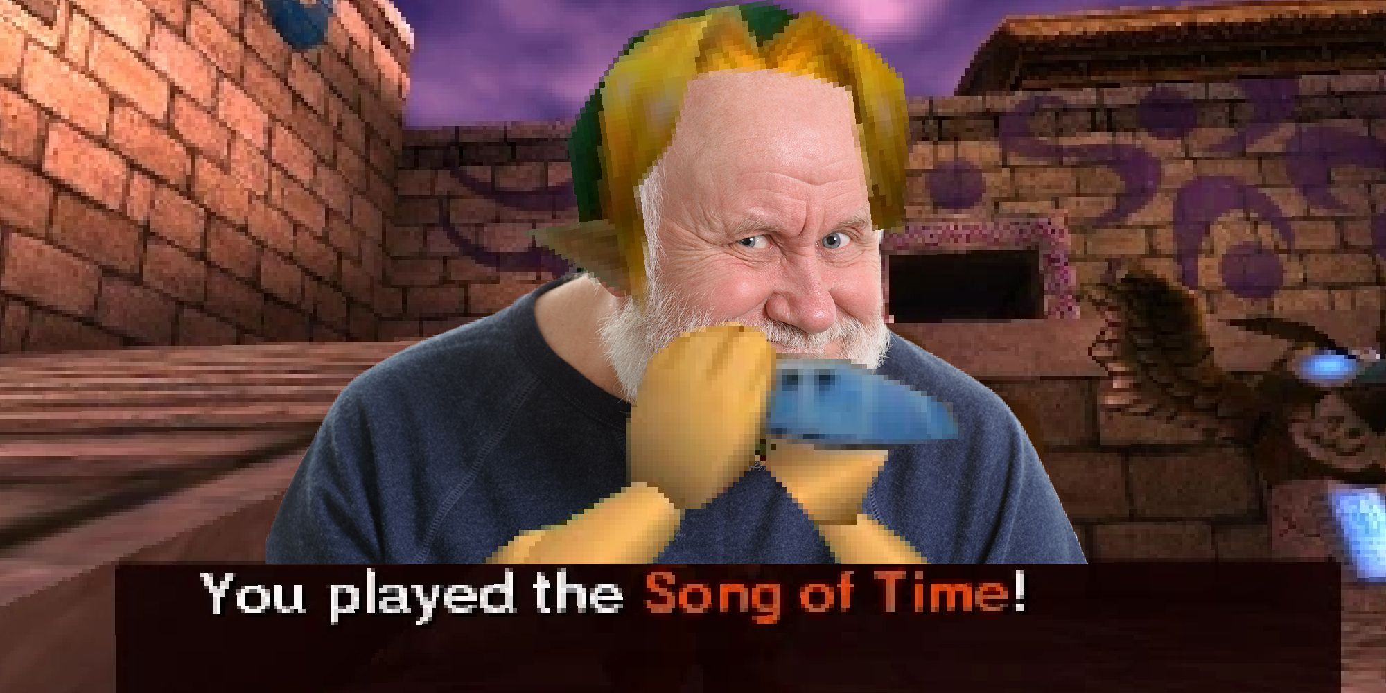 old man plays song of time