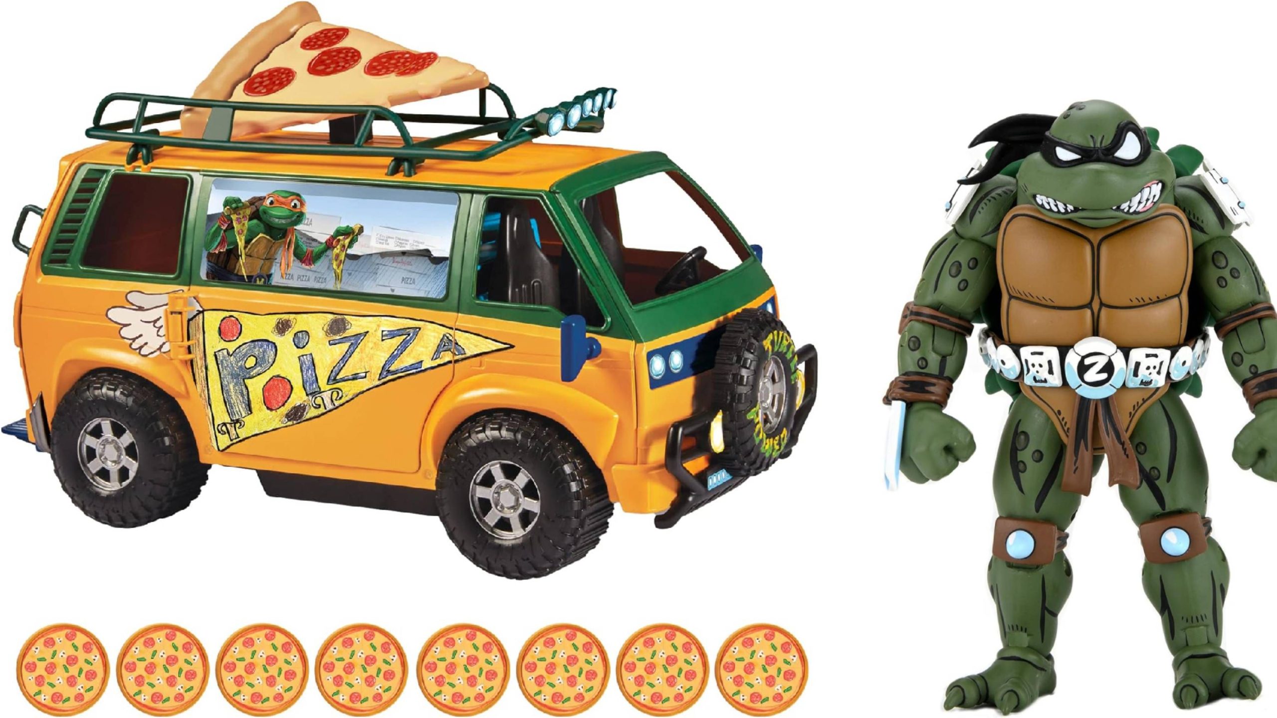 teenage mutant ninja turtles van and slash scaled