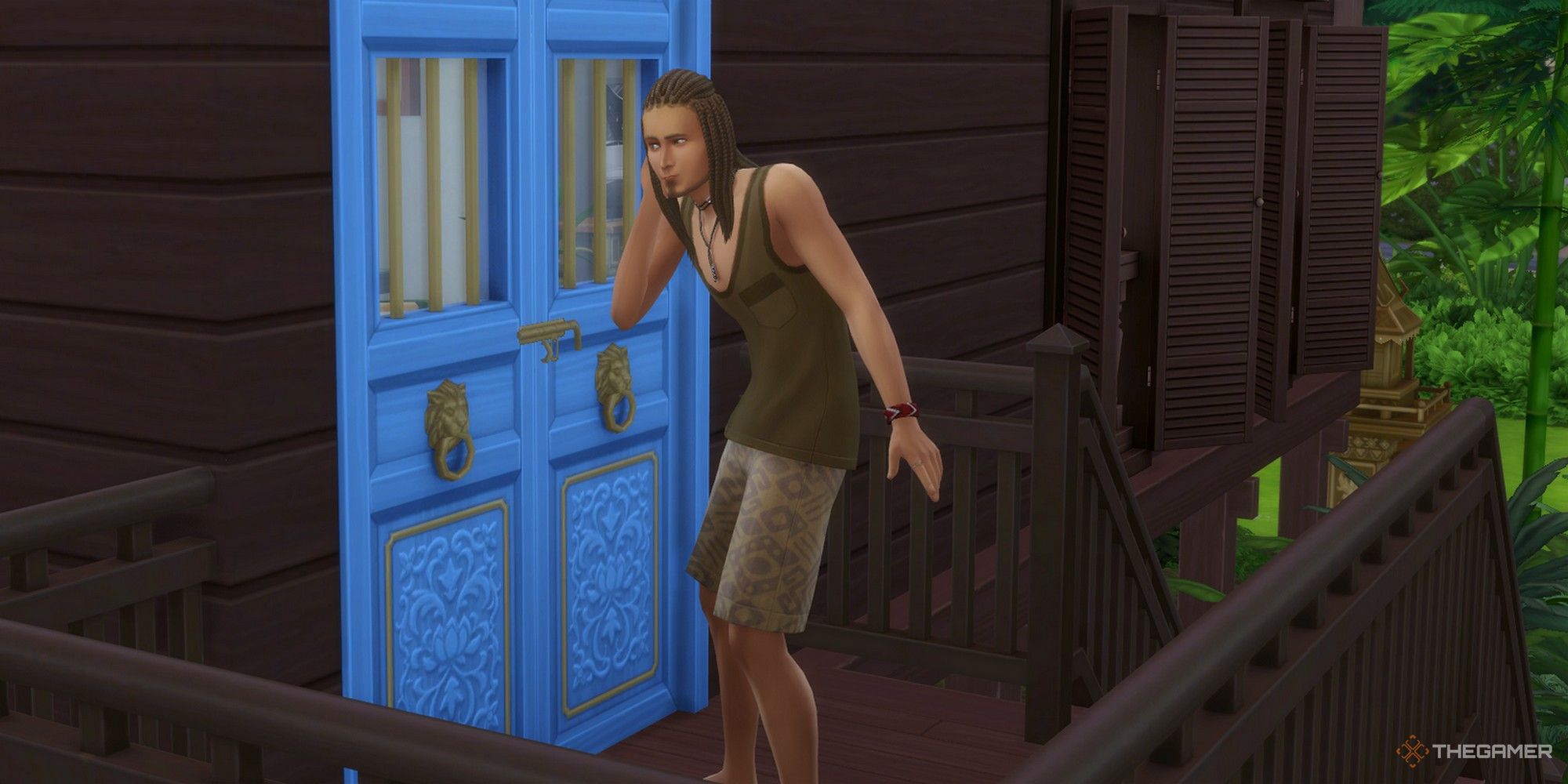 a sim eavesdropping at someone s house the sims 4 for rent eavesdrop